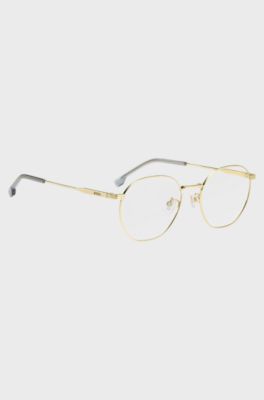 Optical frames in gold-tone titanium, Gold tone