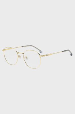 Optical frames in gold-tone titanium, Gold tone