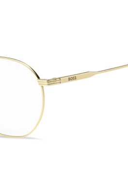 Optical frames in gold-tone titanium, Gold tone