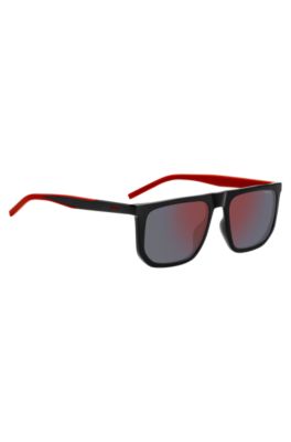 Black sunglasses with two-tone temples, Black
