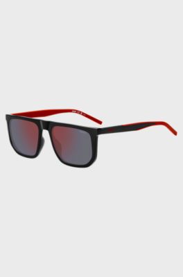 Black sunglasses with two-tone temples, Black