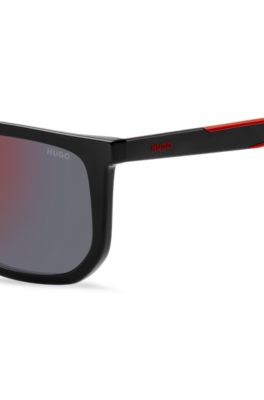 Black sunglasses with two-tone temples, Black