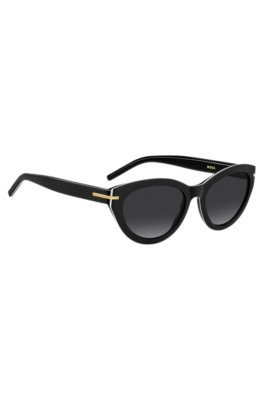 Boss Black-acetate sunglasses with gold-tone trims solglasögon dam – bild 3