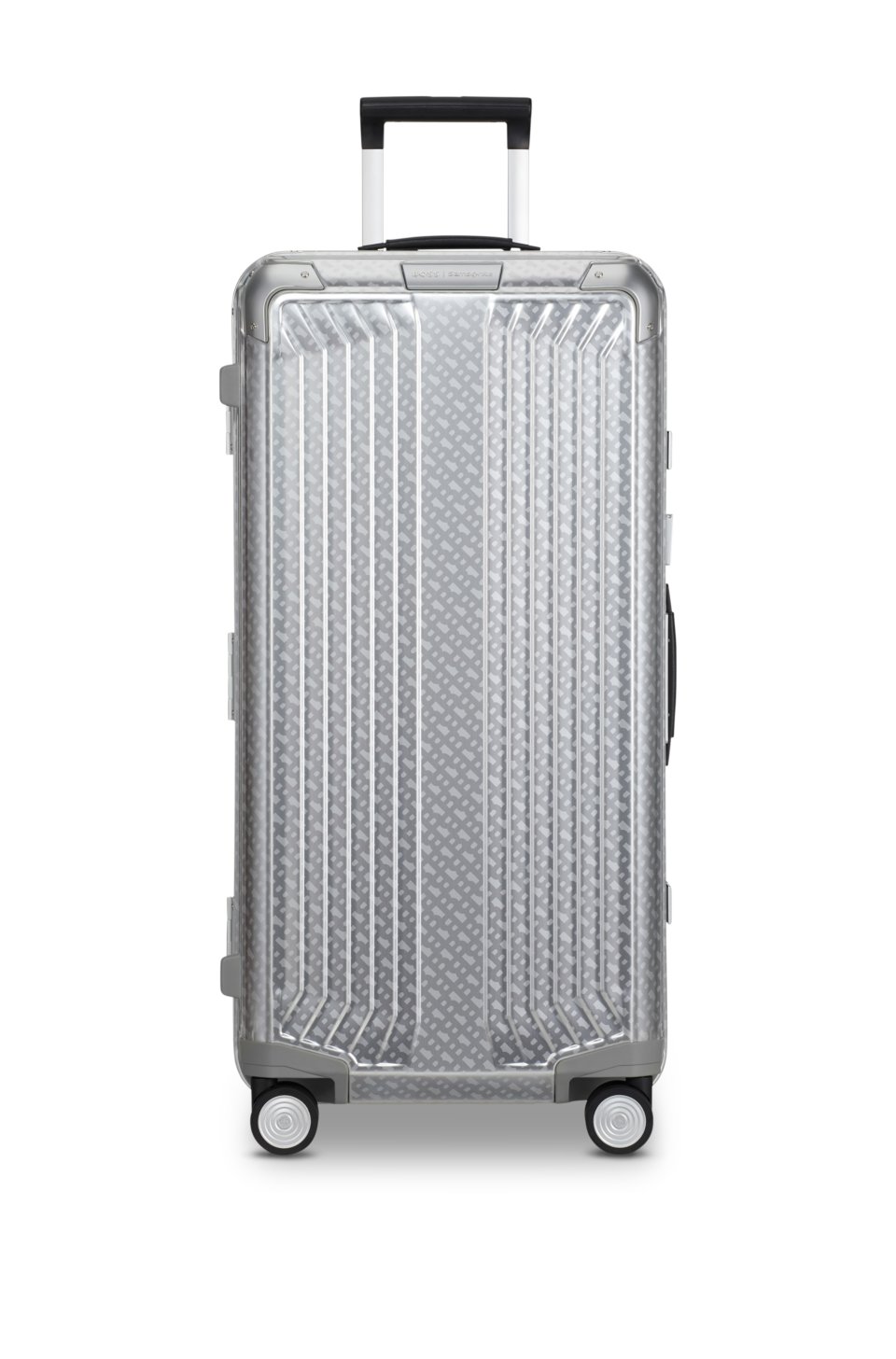 Samsonite silver-tone aluminium trunk suitcase 80cm