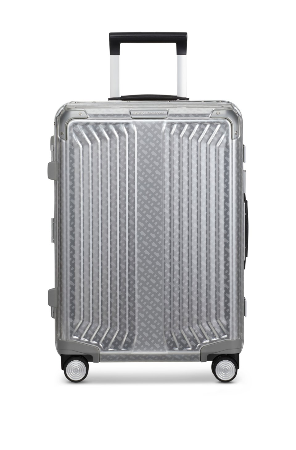 Samsonite silver-tone aluminium cabin-size suitcase 55cm