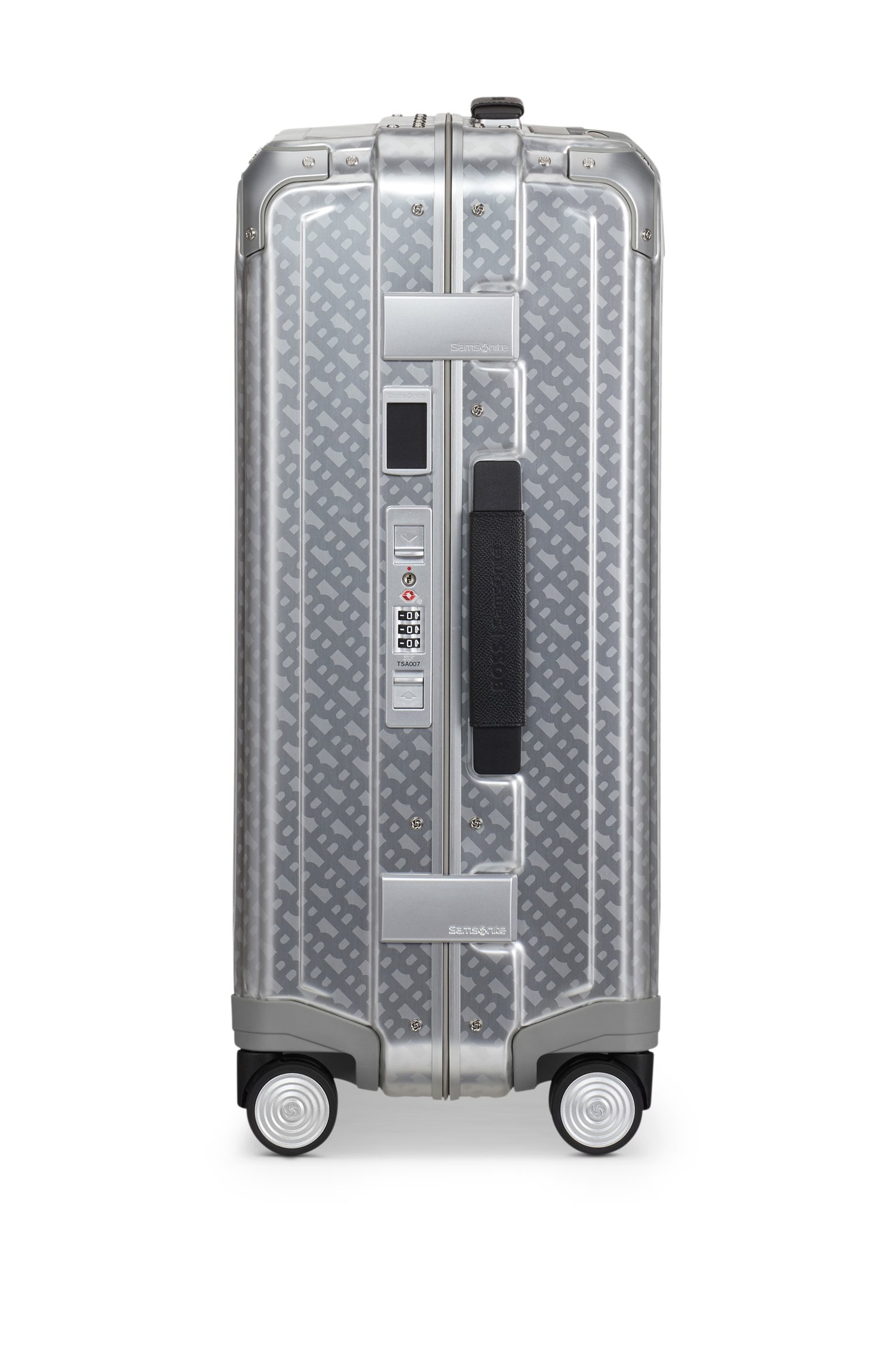 Boss Samsonite silver-tone aluminium cabin-size suitcase 55cm res- & sportväskor herr – bild 2