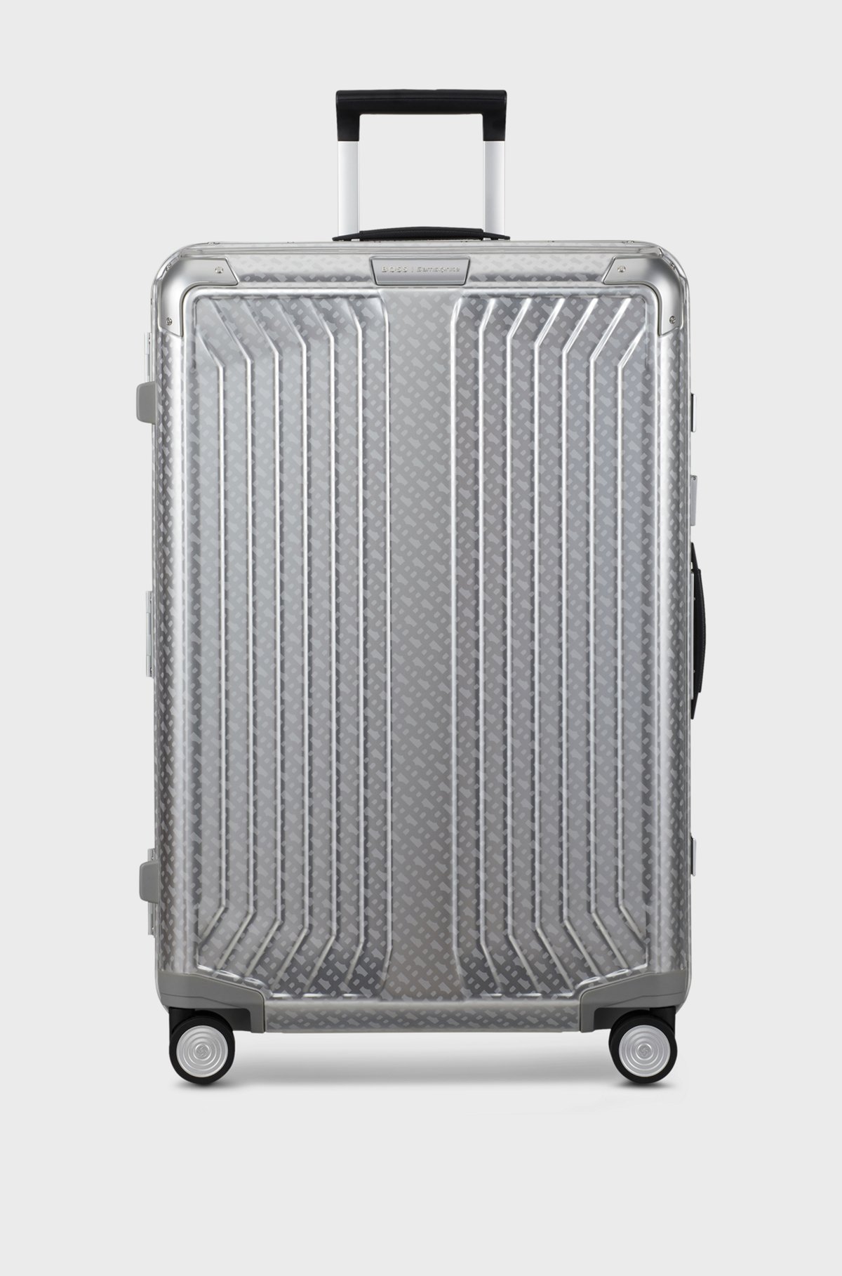 BOSS - BOSS x Samsonite シルバーアルミニウム スーツケース BOSS - BOSS x Samsonite シルバーアルミニウム スーツケース