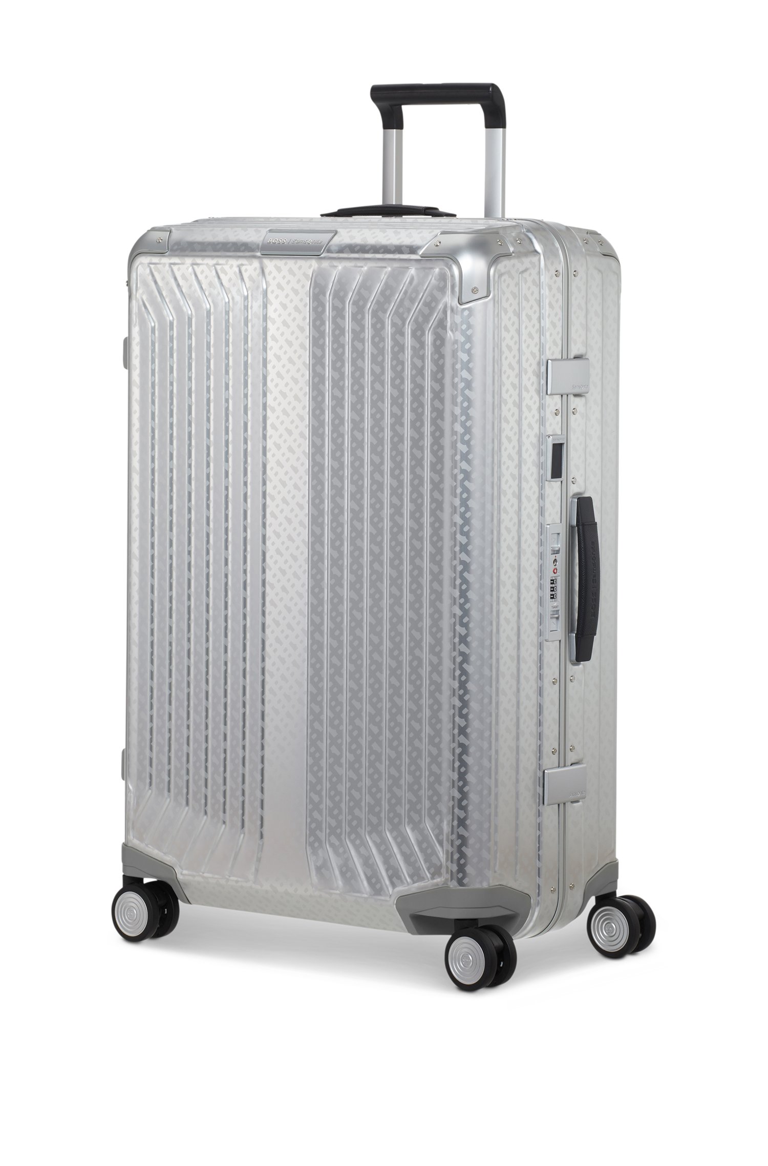 Boss Samsonite silver-tone aluminium suitcase 76cm res- & sportväskor herr – bild 2