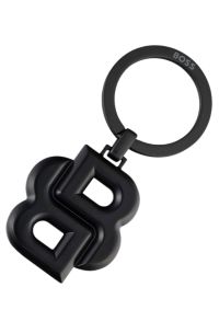 Llavero con monograma Double B negro mate, Negro