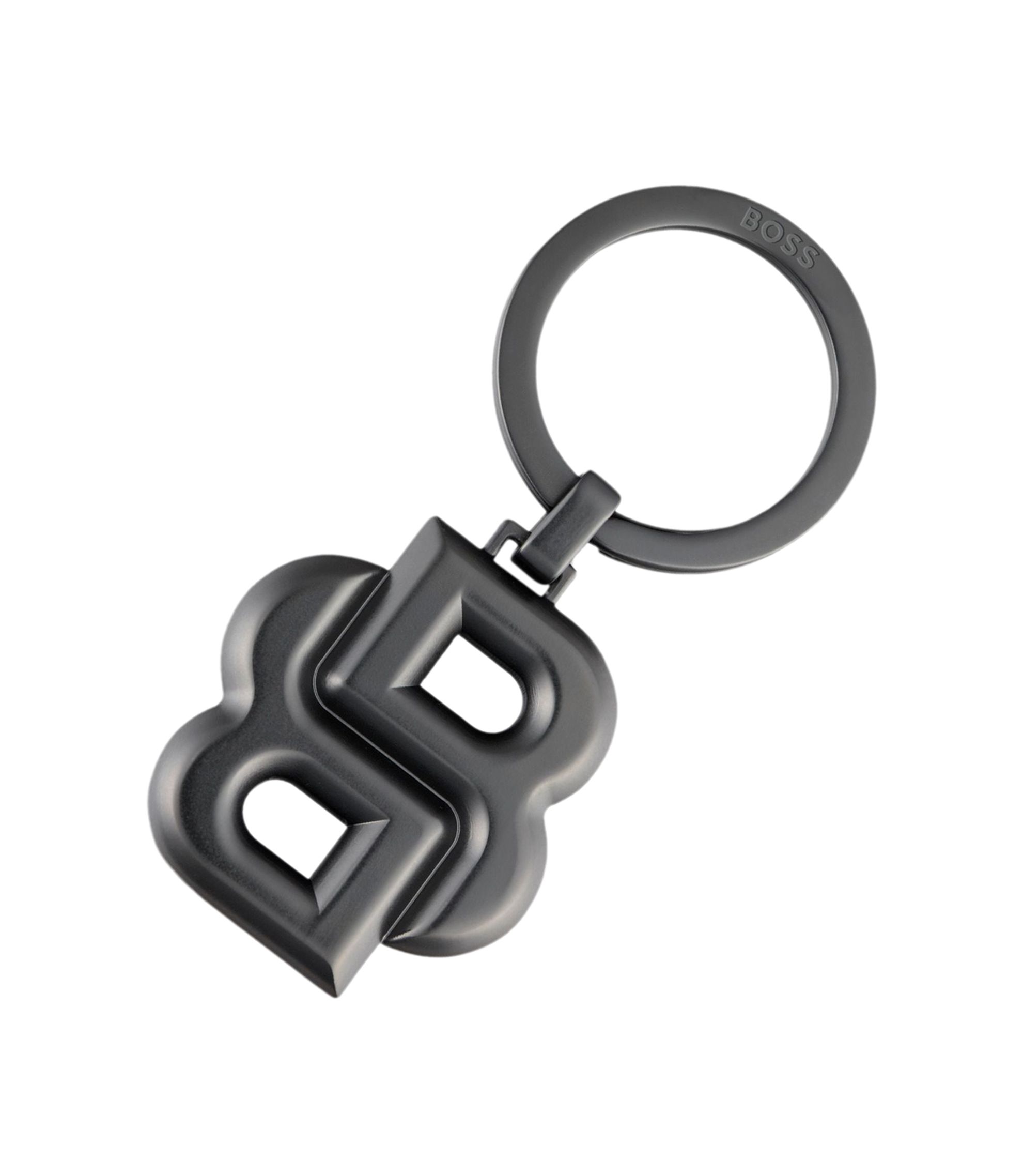 Schlüsselanhänger mit mattgrauem Double-B-Monogramm