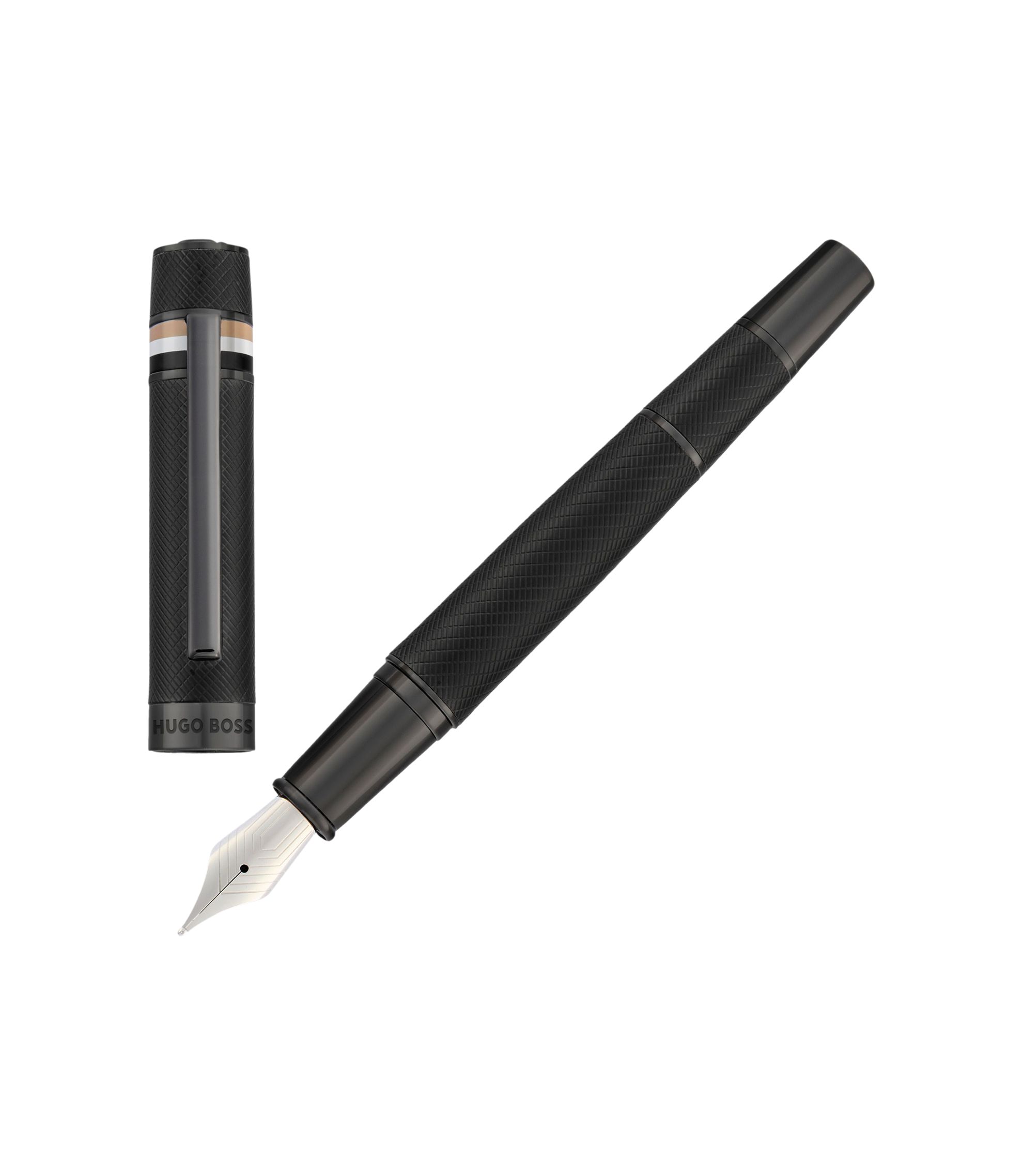 Füllfederhalter mit strukturiertem Schaft und Signature-Streifen-Ring