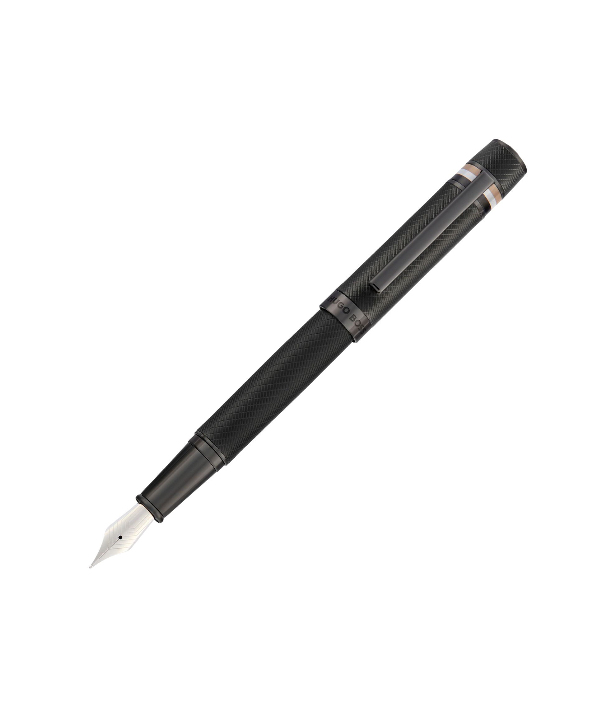 10 ricariche per penna a sfera in metallo, colore nero, con punta media da 0 ,5 mm, lunghezza 7 cm