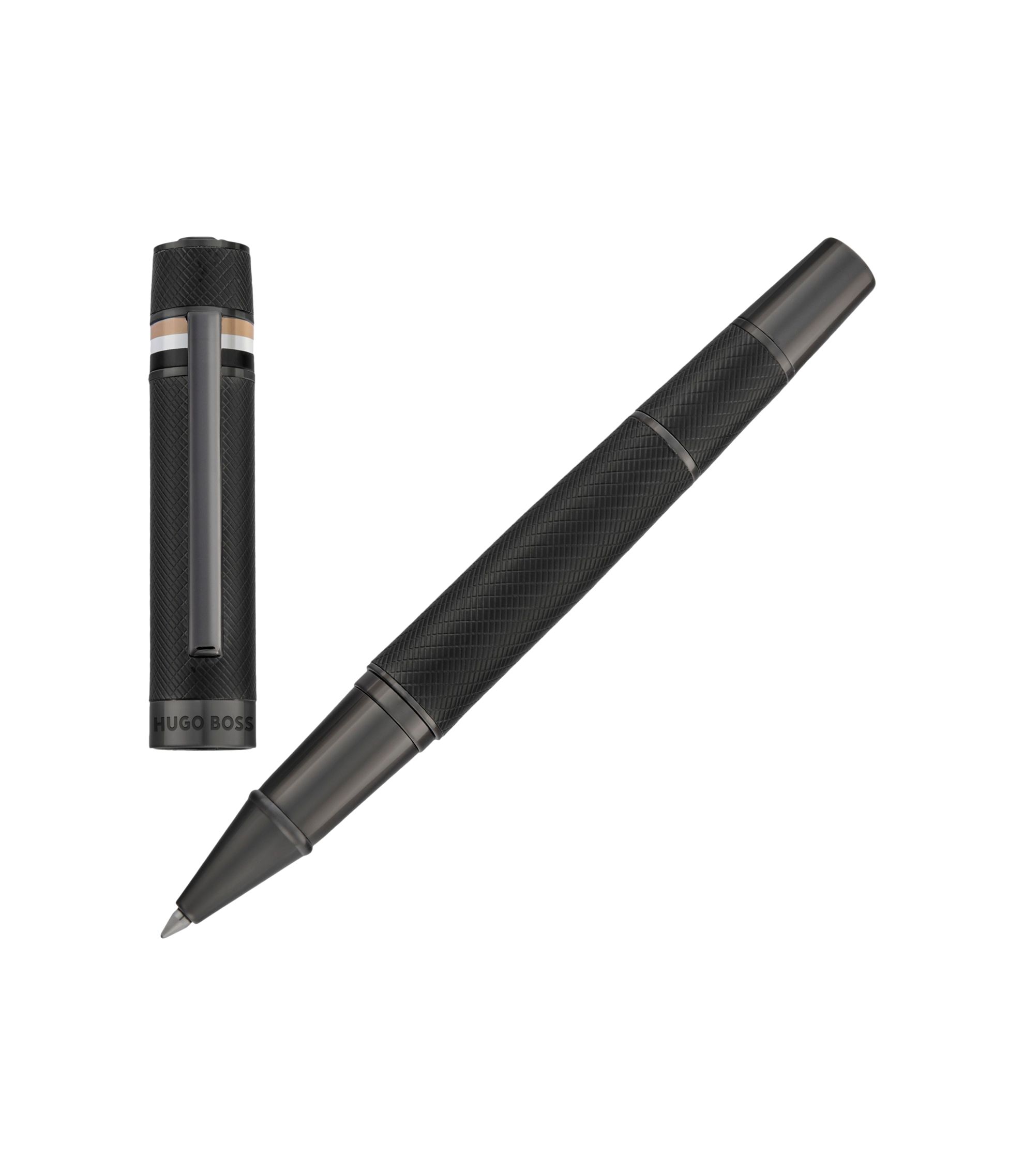 Kugelschreiber mit strukturiertem Schaft und Signature-Streifen-Ring