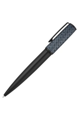 Ballpoint pen with monogrammed cap, Black