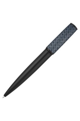 Kugelschreiber mit Monogramm-Kappe, Schwarz