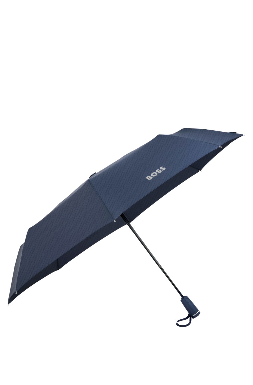 Monogram-canopy pocket umbrella