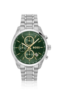 Grand Prix 44 stainless-steel watch