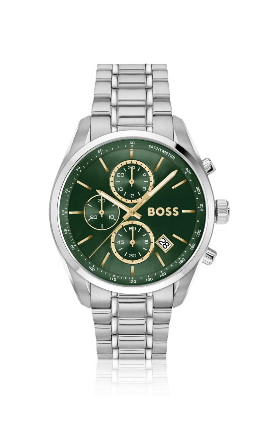 Grand Prix 44 stainless-steel watch