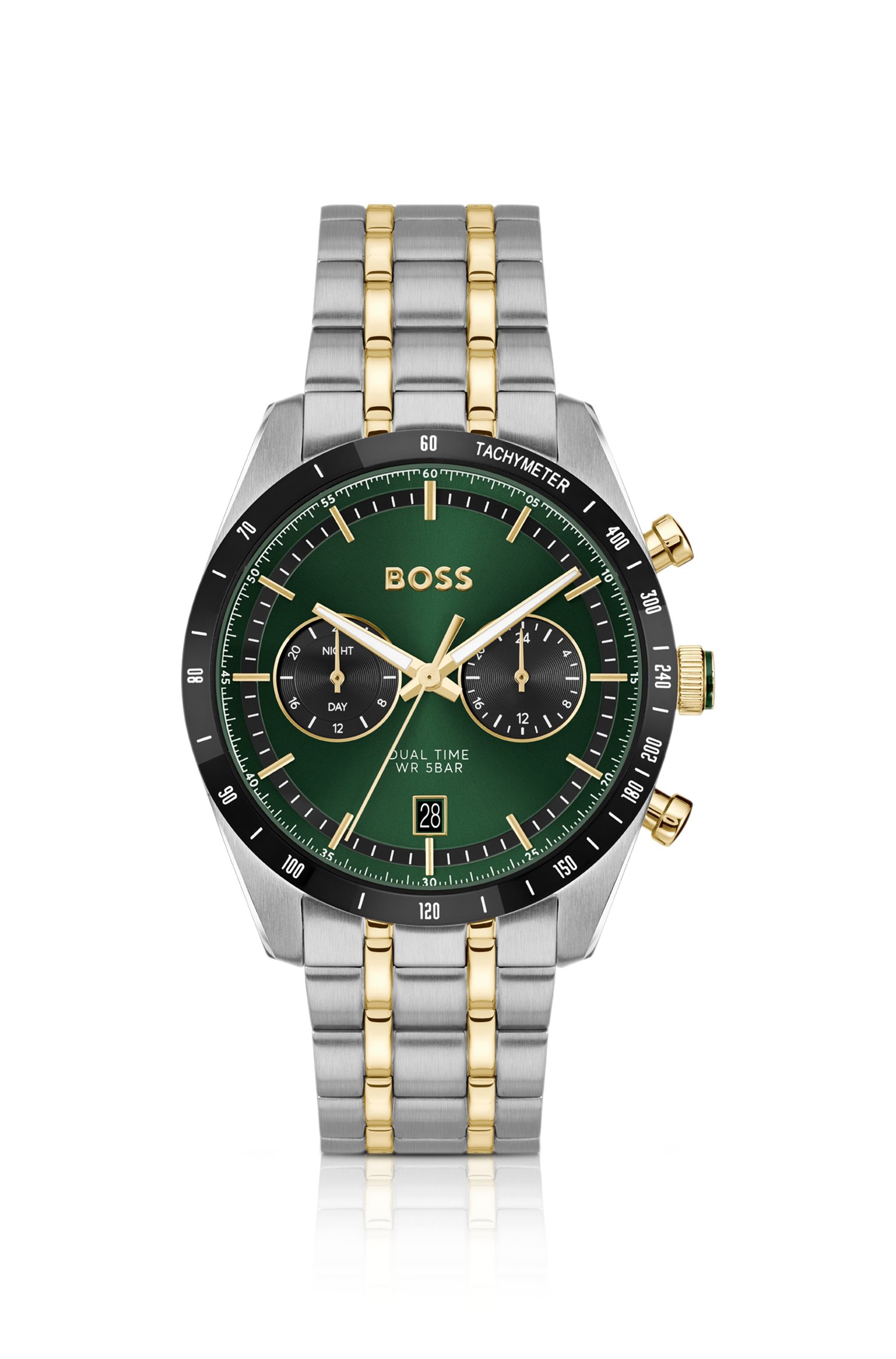 Boss Tourmaster two-tone watch klockor herr