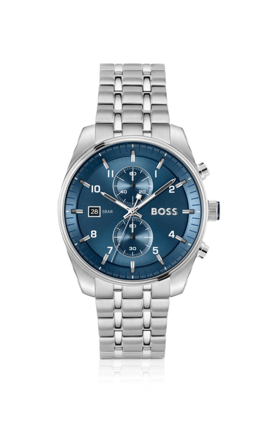 Sky Traveller silver-tone watch