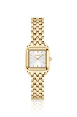Mae Petite gold-tone watch