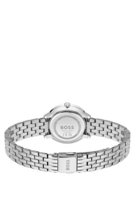 Boss Pink-dial watch with multi-link bracelet analoga klockor dam – bild 2
