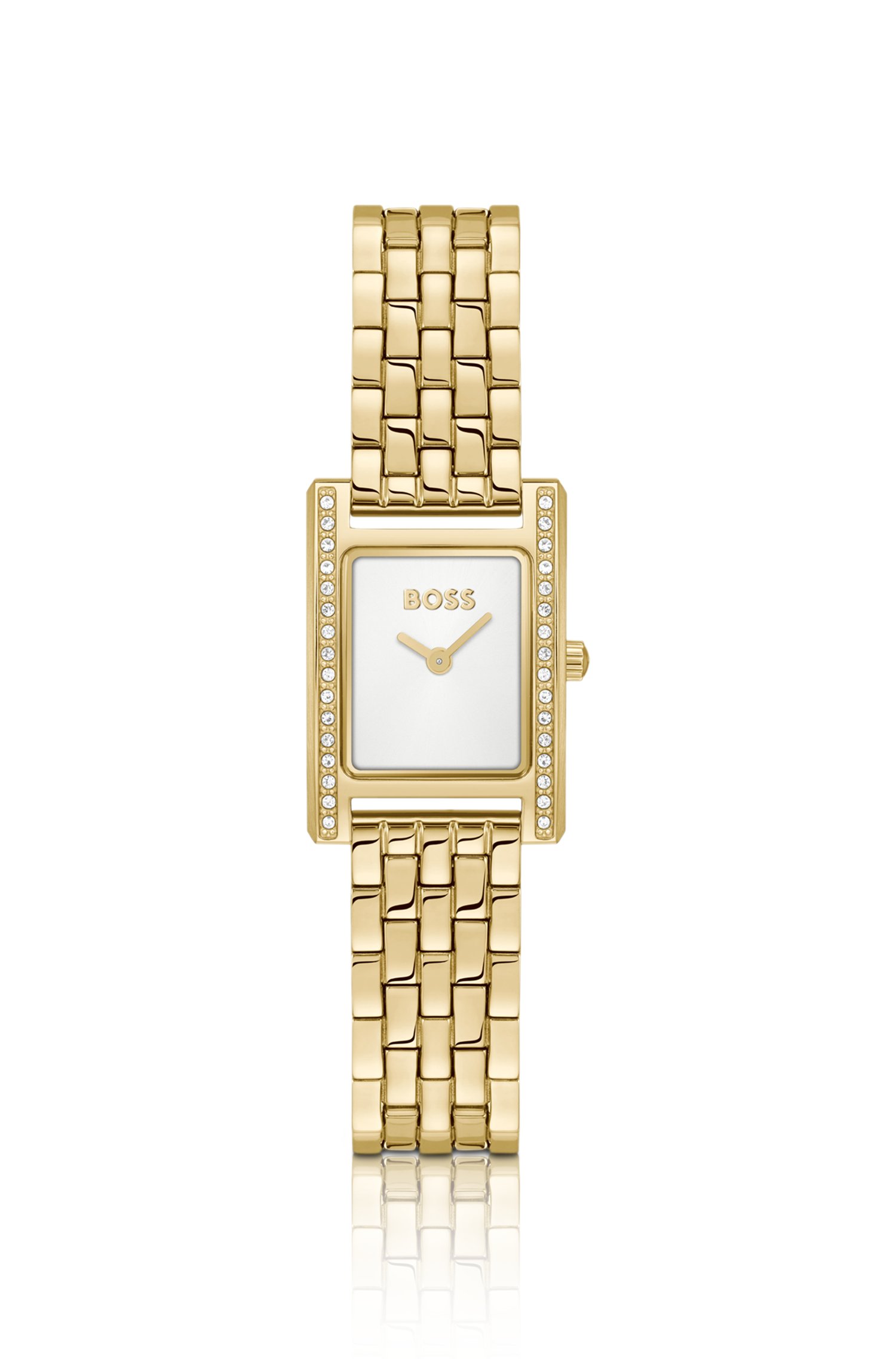 Boss Lucy Precious crystal-studded watch klockor dam