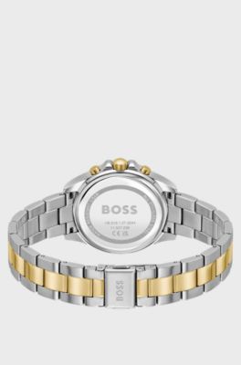 Alley two-tone watch with green crystal-embellished dial, Assorted-Pre-Pack
