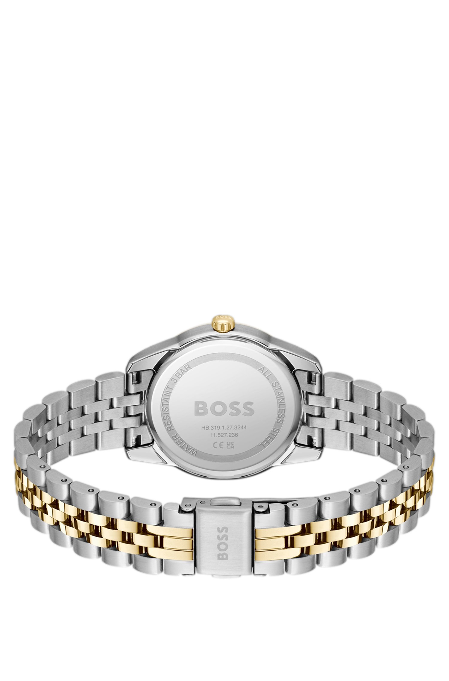 Boss Black-dial watch with two-tone bracelet klockor dam – bild 2