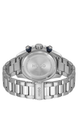 Hugo Blue-dial watch with link bracelet analoga klockor herr – bild 2