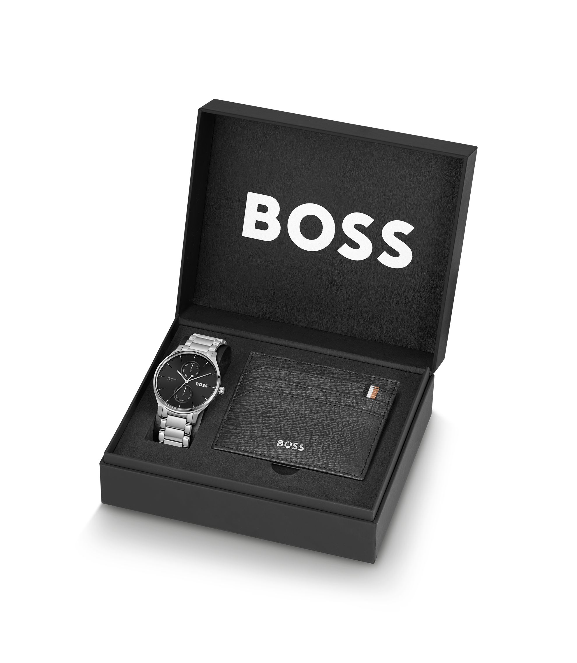 BOSS - ギフトセット ブラックダイヤルウォッチ＆カードホルダー