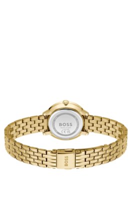 Boss Gold-tone watch with silver-white dial analoga klockor dam – bild 2