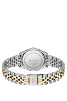 Boss Green-dial watch with two-tone bracelet analoga klockor dam – bild 2