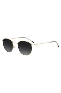 Gold-tone sunglasses with logo detail, Gold tone