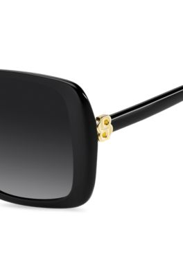 Black sunglasses with Double B monogram, Black