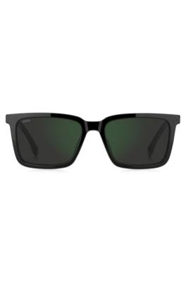 Sunglasses with lacquered logo plaque 1