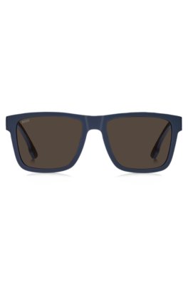 Boss Matte-blue sunglasses with logo insert övrigt herr – bild 2
