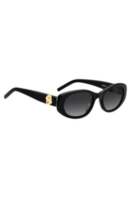 Boss Black-acetate sunglasses with Double B monogram solglasögon dam – bild 3