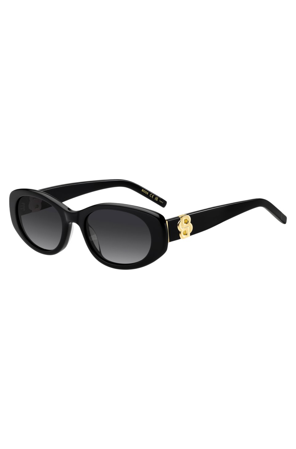 Black-acetate sunglasses with Double B monogram