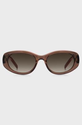 Brown-acetate sunglasses with Double B monogram, Assorted-Pre-Pack