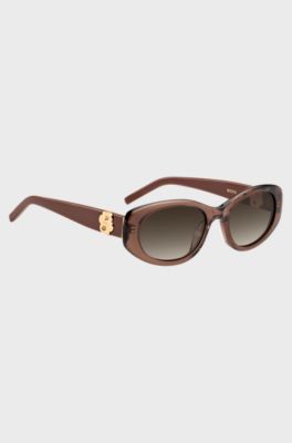 Brown-acetate sunglasses with Double B monogram, Assorted-Pre-Pack