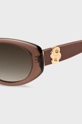 Brown-acetate sunglasses with Double B monogram, Assorted-Pre-Pack