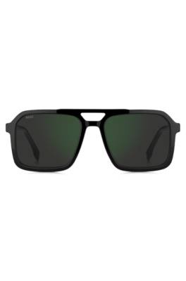 sunglasses with logo trim 1