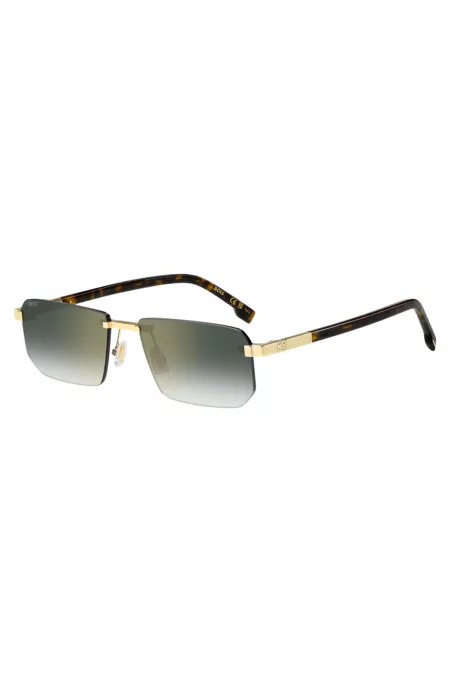 Randlose Sonnenbrille mit Double-B-Monogramm