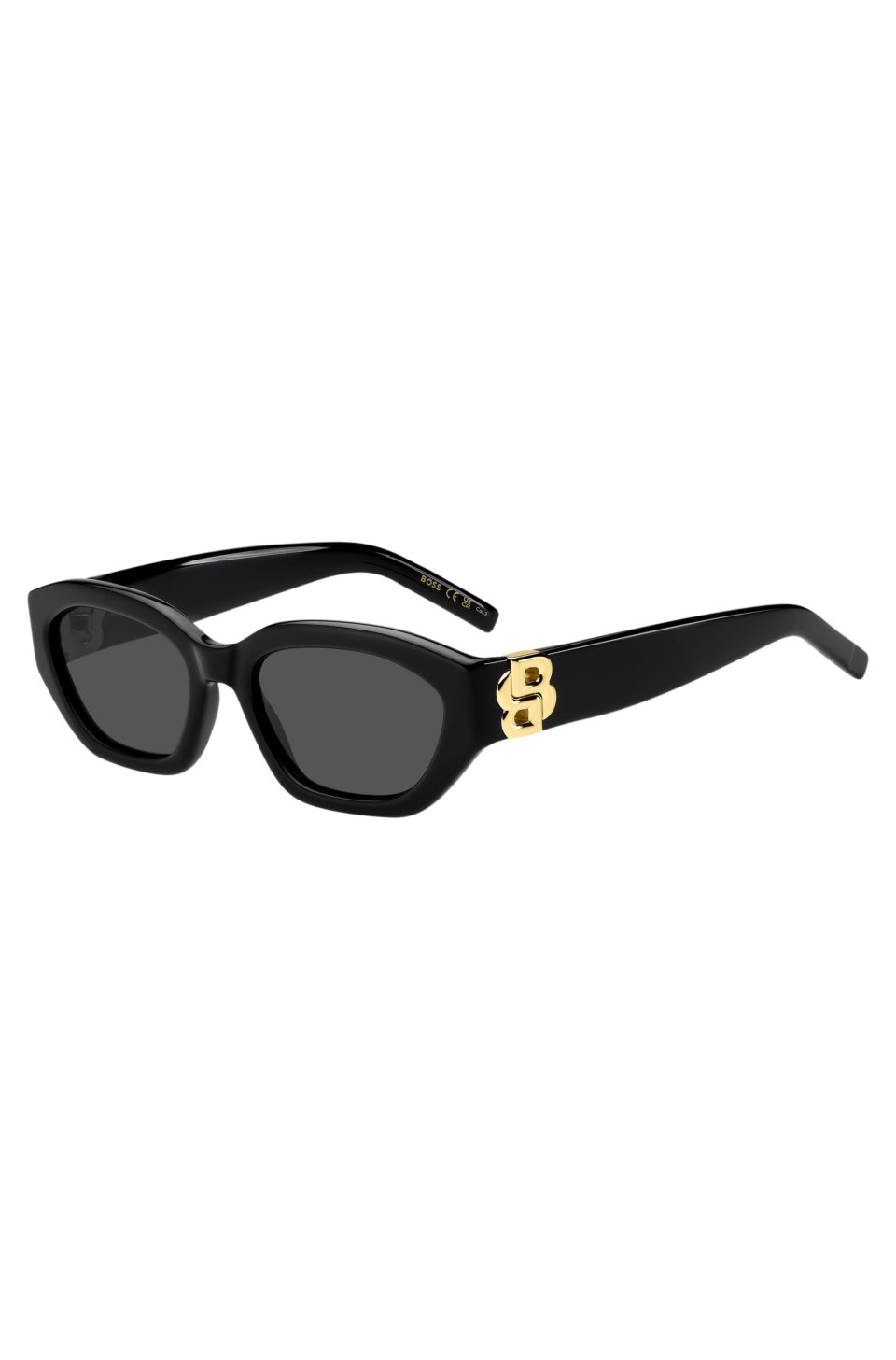 Black-acetate sunglasses with Double B monogram