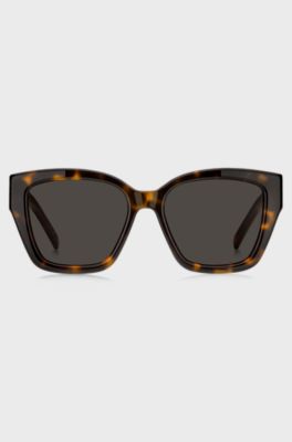 Solglas&ouml;gon i Havana-acetat med Double B-monogram, Brunt m&ouml;nster