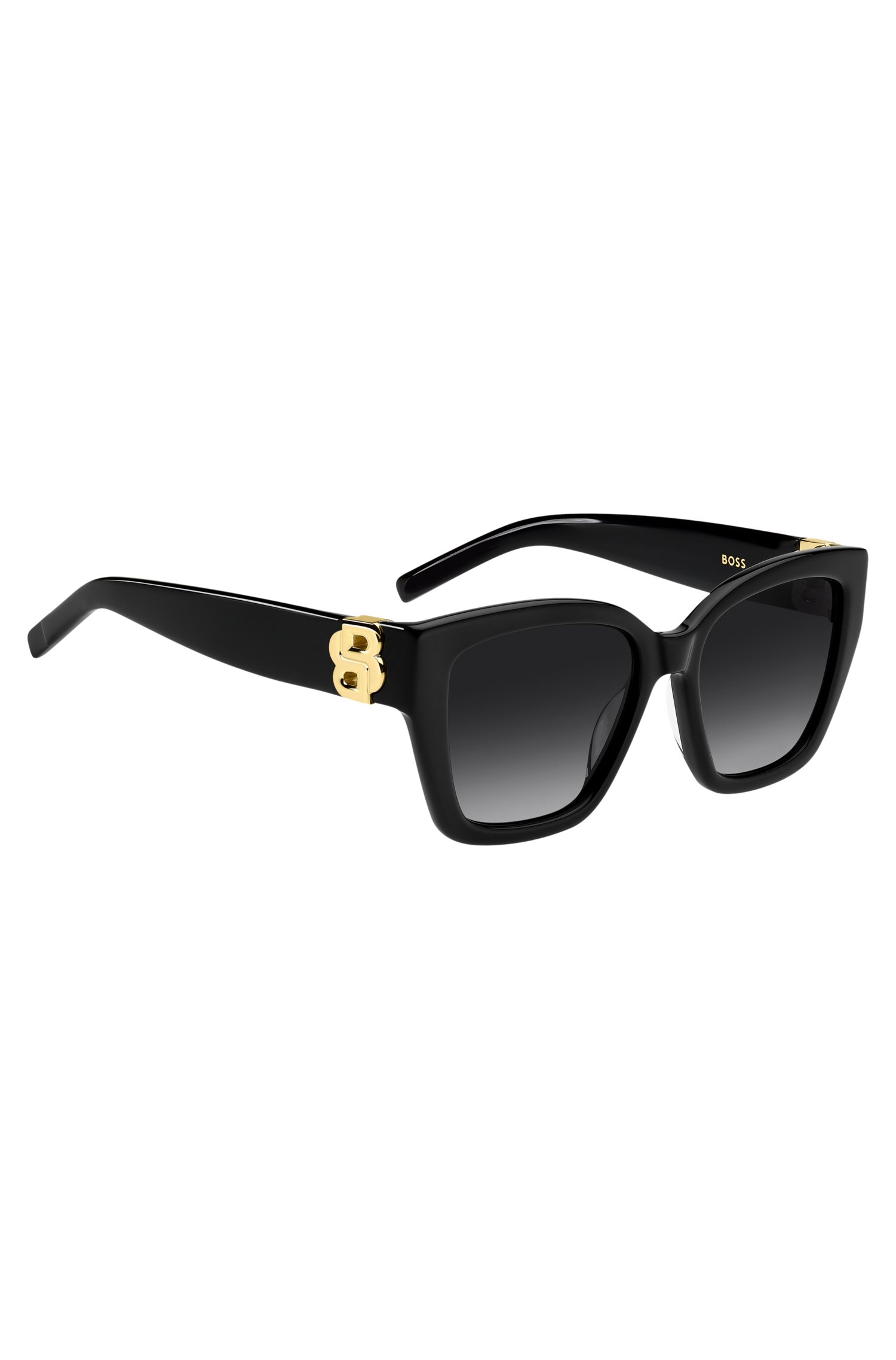 Boss Black-acetate sunglasses with Double B monogram solglasögon dam – bild 3