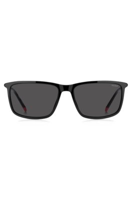 Hugo Black-acetate sunglasses with tubular temples slipsklämmor herr – bild 2