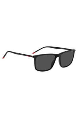 Hugo Black-acetate sunglasses with tubular temples slipsklämmor herr – bild 3