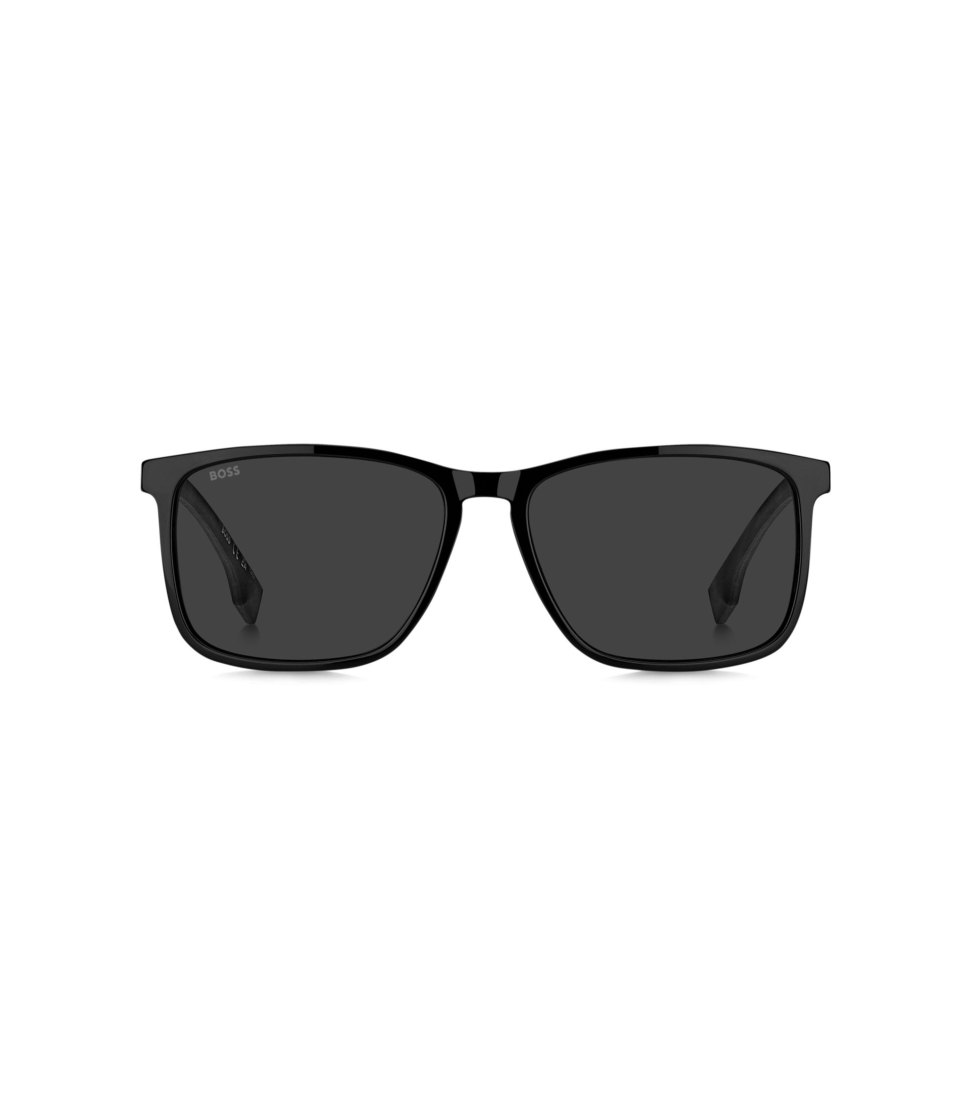 BOSS - Black sunglasses with metallic temple inserts
